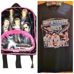 Vintage Backstreet Boys bundle! Mini Backpack. Concert Tee